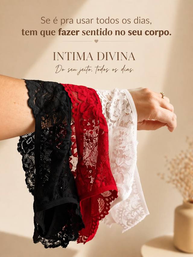 Inspiración: panties de encaje con luz de ventana